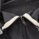 Chrome Hearts Horseshoe Print Dagger Zip Up Hoodie Polyester Auth 143048M-15