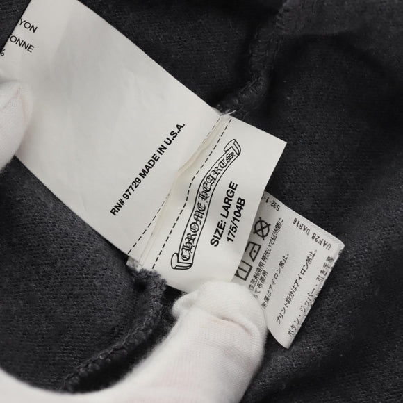 Chrome Hearts Horseshoe Print Dagger Zip Up Hoodie Polyester Auth 143048M