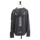 Chrome Hearts Horseshoe Print Dagger Zip Up Hoodie Polyester Auth 143048M-2