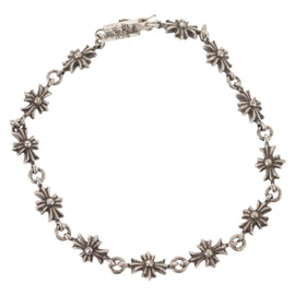 Chrome Hearts Tiny E CH Plus Bracelet Ag925 12 LINK Silver Auth 143050M