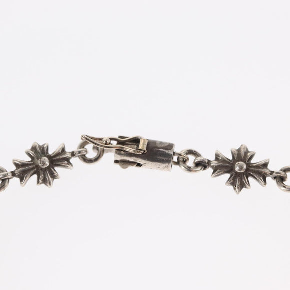Chrome Hearts Tiny E CH Plus Bracelet Ag925 12 LINK Silver Auth 143050M