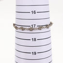 Chrome Hearts Tiny E CH Plus Bracelet Ag925 12 LINK Silver Auth 143050M-14