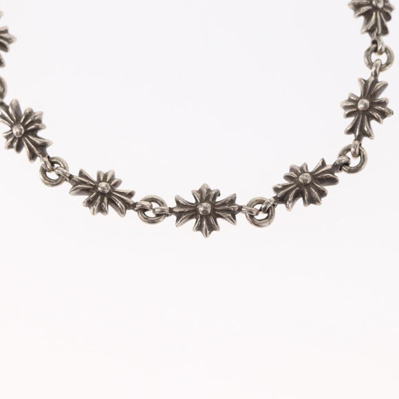 Chrome Hearts Tiny E CH Plus Bracelet Ag925 12 LINK Silver Auth 143050M