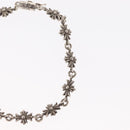 Chrome Hearts Tiny E CH Plus Bracelet Ag925 12 LINK Silver Auth 143050M-5