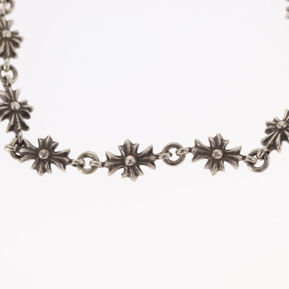 Chrome Hearts Tiny E CH Plus Bracelet Ag925 12 LINK Silver Auth 143050M