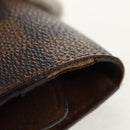 LOUIS VUITTON Damier Classic Car Bouton de Manchette Cuffs Ag925 LV Auth 143055M-12