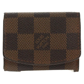 LOUIS VUITTON Damier Classic Car Bouton de Manchette Cuffs Ag925 LV Auth 143055M - 0