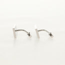 LOUIS VUITTON Damier Classic Car Bouton de Manchette Cuffs Ag925 LV Auth 143055M-21