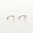 LOUIS VUITTON Damier Classic Car Bouton de Manchette Cuffs Ag925 LV Auth 143055M-22