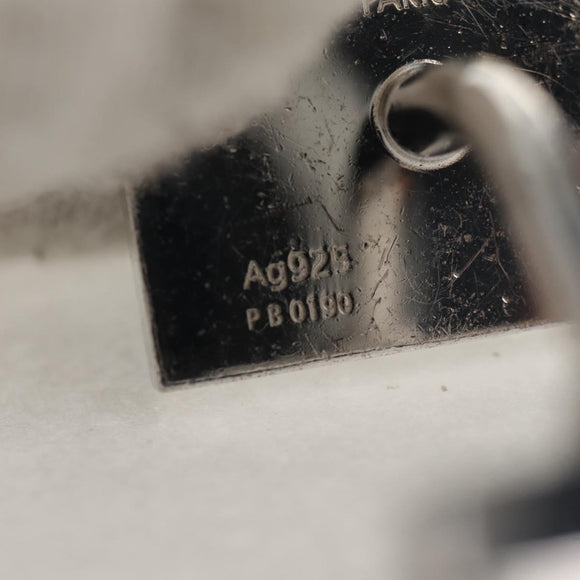 LOUIS VUITTON Damier Classic Car Bouton de Manchette Cuffs Ag925 LV Auth 143055M