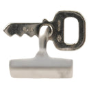 LOUIS VUITTON Bouton De Manchette Cadena Eclet Padlock Ag925 Silver Auth 143056M-13