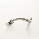 LOUIS VUITTON Bouton De Manchette Cadena Eclet Padlock Ag925 Silver Auth 143056M-16