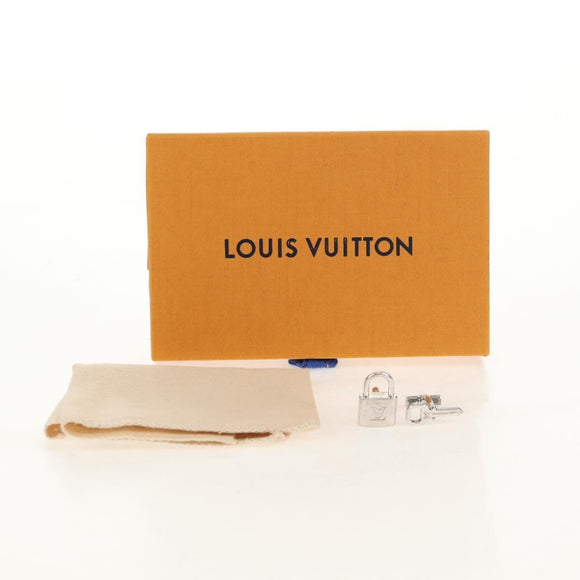 LOUIS VUITTON Bouton De Manchette Cadena Eclet Padlock Ag925 Silver Auth 143056M