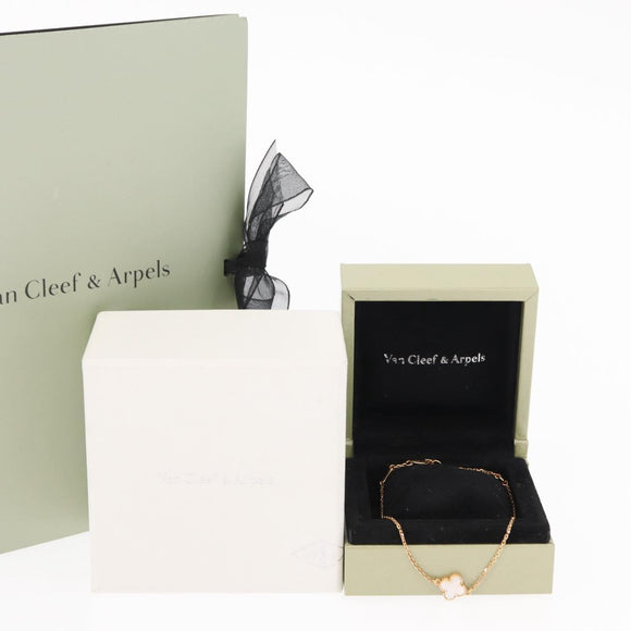 Van Cleef & Arpels Sweet Alhambra Mother Of Pearl 18K gold 750 Auth 143057SM