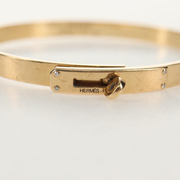 HERMES Kelly Bracelet PM 4P Diamond Bracelet 18K gold 750 Gold Auth 143058SM