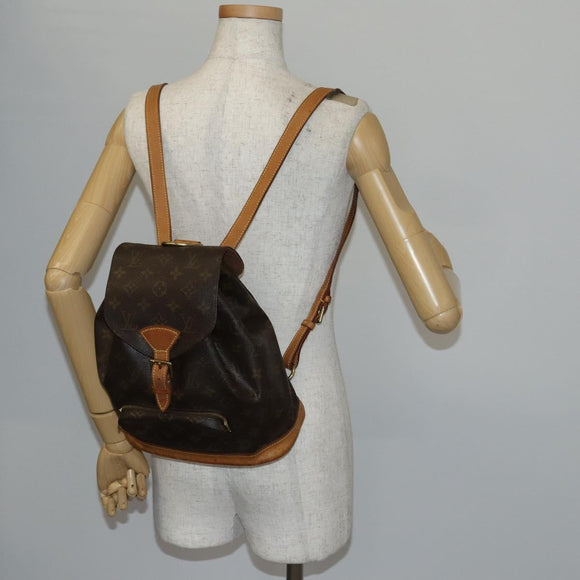LOUIS VUITTON Monogram Montsouris MM Backpack M51136 LV Auth 143070