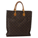 LOUIS VUITTON Monogram Sac Plat Hand Bag M51140 LV Auth 143075-1