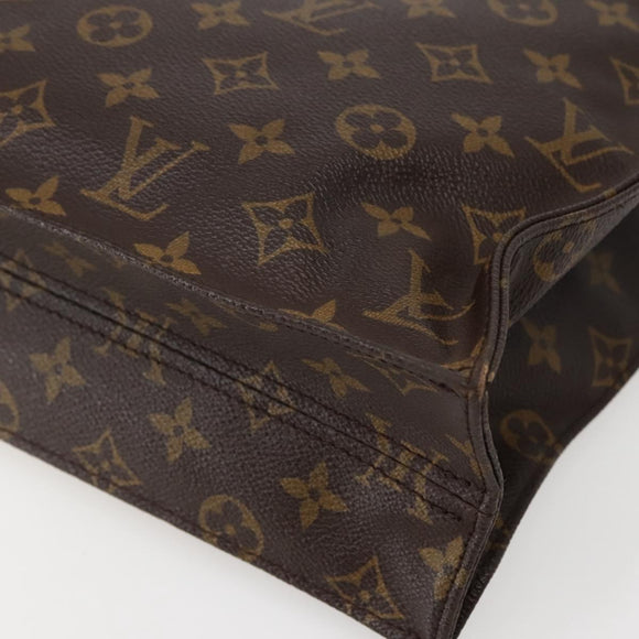 LOUIS VUITTON Monogram Sac Plat Hand Bag M51140 LV Auth 143075