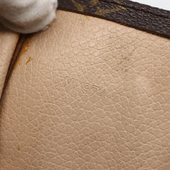 LOUIS VUITTON Monogram Sac Plat Hand Bag M51140 LV Auth 143075