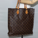 LOUIS VUITTON Monogram Sac Plat Hand Bag M51140 LV Auth 143075-19