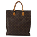 LOUIS VUITTON Monogram Sac Plat Hand Bag M51140 LV Auth 143075-13