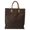 LOUIS VUITTON Monogram Sac Plat Hand Bag M51140 LV Auth 143075-2
