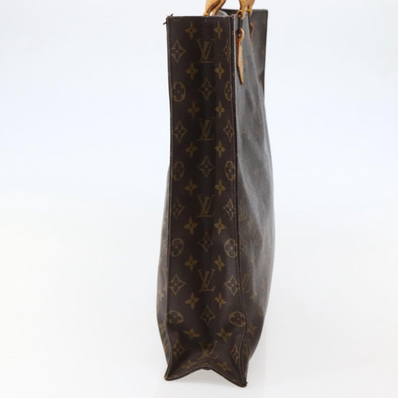 LOUIS VUITTON Monogram Sac Plat Hand Bag M51140 LV Auth 143075