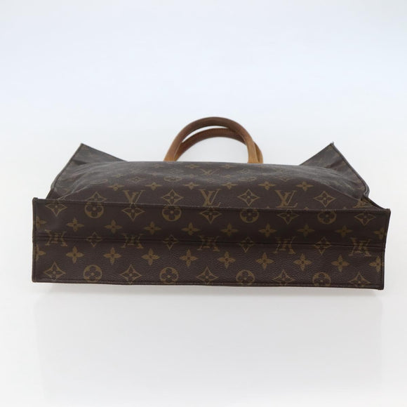 LOUIS VUITTON Monogram Sac Plat Hand Bag M51140 LV Auth 143075