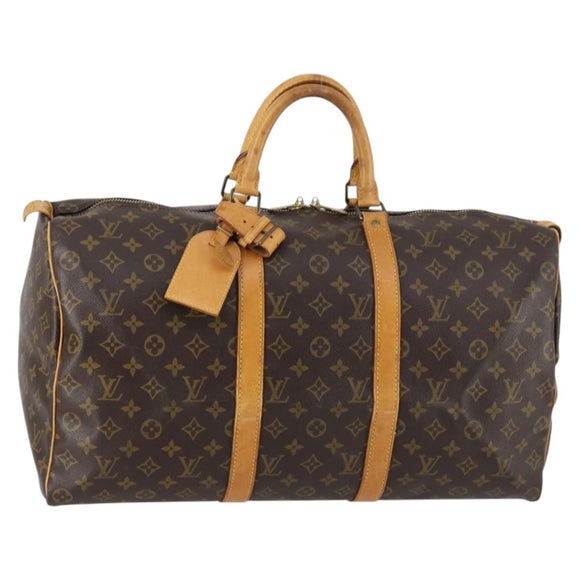 LOUIS VUITTON Monogram Keepall 50 Boston Bag M41426 LV Auth 143077