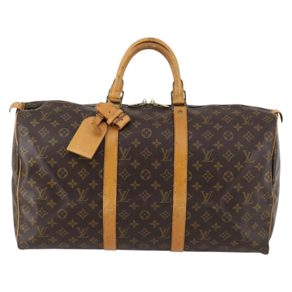 LOUIS VUITTON Monogram Keepall 50 Boston Bag M41426 LV Auth 143077