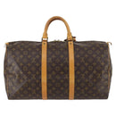 LOUIS VUITTON Monogram Keepall 50 Boston Bag M41426 LV Auth 143077-2