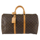LOUIS VUITTON Monogram Keepall 50 Boston Bag M41426 LV Auth 143078-2
