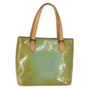 LOUIS VUITTON Monogram Vernis Houston Hand Bag Baby Blue M91005 LV Auth 143080-1