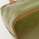 LOUIS VUITTON Monogram Vernis Houston Hand Bag Baby Blue M91005 LV Auth 143080-16