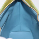 LOUIS VUITTON Monogram Vernis Houston Hand Bag Baby Blue M91005 LV Auth 143080-18