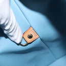 LOUIS VUITTON Monogram Vernis Houston Hand Bag Baby Blue M91005 LV Auth 143080-12