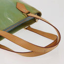 LOUIS VUITTON Monogram Vernis Houston Hand Bag Baby Blue M91005 LV Auth 143080-7