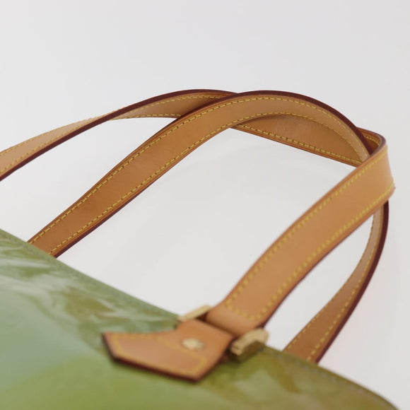 LOUIS VUITTON Monogram Vernis Houston Hand Bag Baby Blue M91005 LV Auth 143080