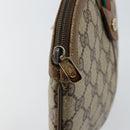 GUCCI GG Supreme Web Sherry Line Shoulder Bag PVC Beige 98 02 047 Auth 143088-9