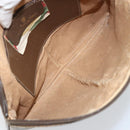 GUCCI GG Supreme Web Sherry Line Shoulder Bag PVC Beige 98 02 047 Auth 143088-10