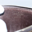 LOUIS VUITTON Monogram Charm Pochette Plat Coin Purse Brown LV Auth 143092-10