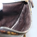 LOUIS VUITTON Monogram Charm Pochette Plat Coin Purse Brown LV Auth 143092-17