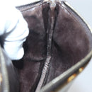 LOUIS VUITTON Monogram Charm Pochette Plat Coin Purse Brown LV Auth 143092-18