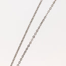 LOUIS VUITTON PandantifV Necklace metal Silver M65363 LV Auth 143094-11