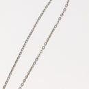 LOUIS VUITTON PandantifV Necklace metal Silver M65363 LV Auth 143094-12