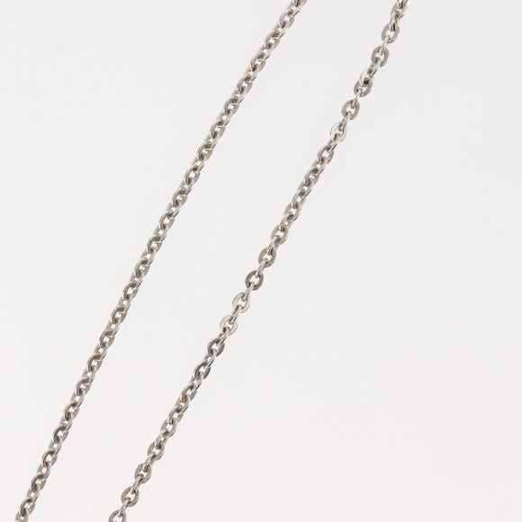 LOUIS VUITTON PandantifV Necklace metal Silver M65363 LV Auth 143094