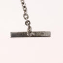 LOUIS VUITTON PandantifV Necklace metal Silver M65363 LV Auth 143094-15