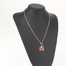 LOUIS VUITTON PandantifV Necklace metal Silver M65363 LV Auth 143094-16