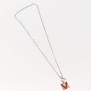 LOUIS VUITTON PandantifV Necklace metal Silver M65363 LV Auth 143094-2