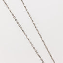 LOUIS VUITTON PandantifV Necklace metal Silver M65363 LV Auth 143094-6